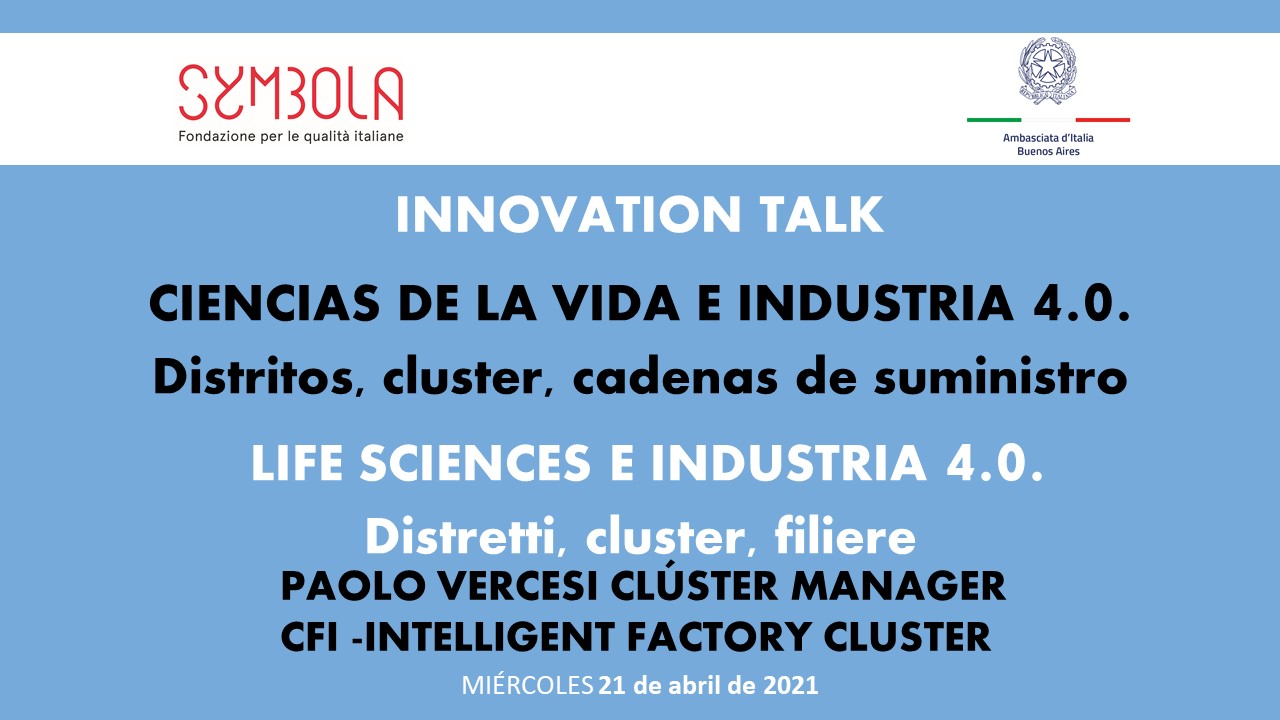 Slide PAOLO VERCESI CLÚSTER MANAGER CFI -INTELLIGENT FACTORY CLUSTER